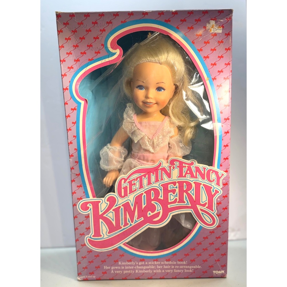 Vintage Tomy Gettin Fancy Kimberly Doll 1980s Fashion Toy Original Box